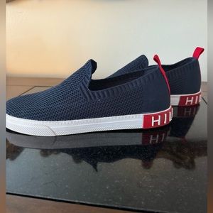 Womens Tommy Hilfiger TWLILEY-R Mesh Dlip-on Shoes Size 8.5navy/blue/Red